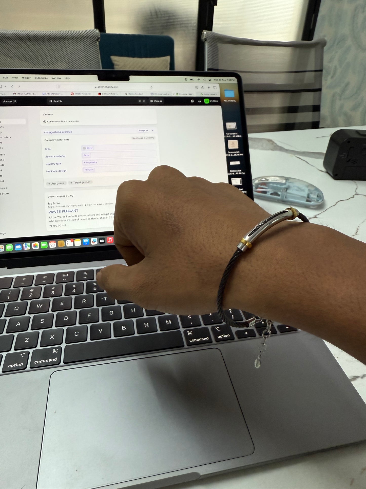 CORVIN WIRED MEN`S BRACELET